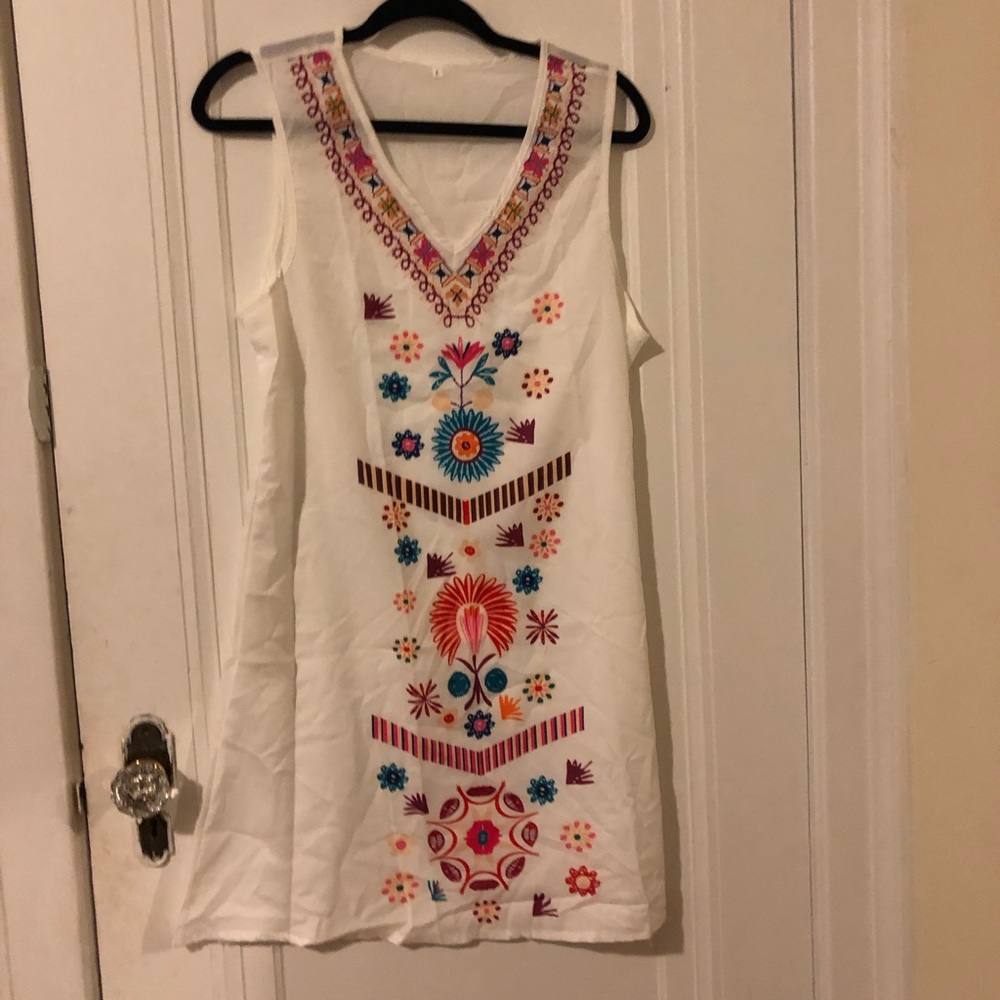 White beach coverup